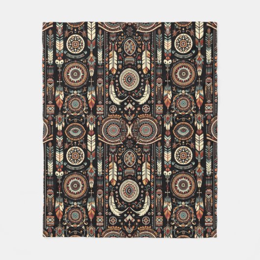 Oostelijke band van Cherokee Fleece Deken (Voorkant)