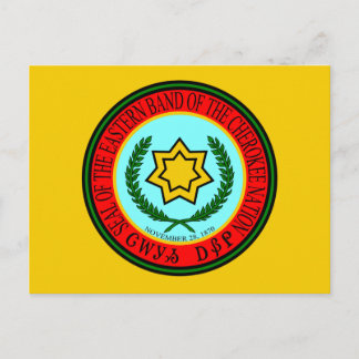 oostelijke band van de Cherokee-zegel Briefkaart