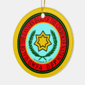 oostelijke band van de Cherokee-zegel Keramisch Ornament (Links)