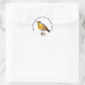 Oostelijke beemdgroeve ronde sticker (Tas)