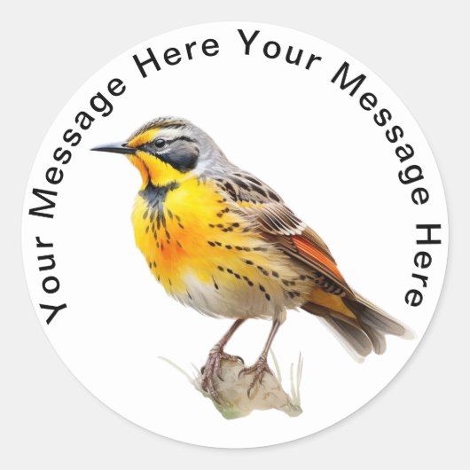 Oostelijke beemdgroeve ronde sticker (Voorkant)