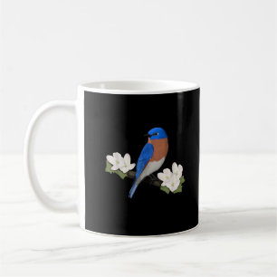 Oostelijke Blauwborst Vogelliefhebber Vogelaar Die Koffiemok