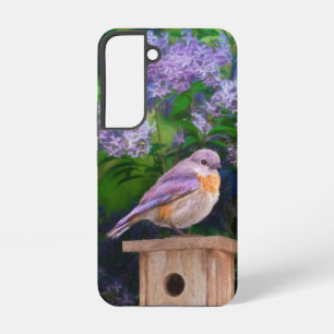 Oostelijke Blauwe Lijster in Sneeuw - Originele Fo Samsung Galaxy Hoesje