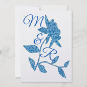 Oostelijke Blauwe Pelourese Floral Kaart (Voorkant)