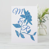 Oostelijke Blauwe Pelourese Floral Kaart (Staand voorkant)