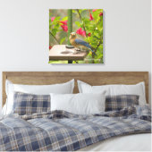 Oostelijke Blauwvogel Canvas Afdruk (Insitu (Slaapkamer))