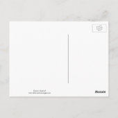 Oostelijke Blauwvogel dansend in de sneeuw Briefkaart (Achterkant)