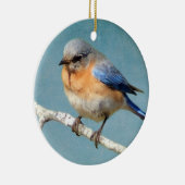 Oostelijke Blauwvogel Keramisch Ornament (Rechts)