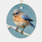 Oostelijke Blauwvogel Keramisch Ornament (Links)