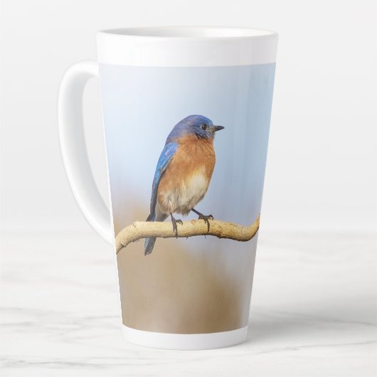 Oostelijke Blauwvogel Latte Mok (Linkerhoek)