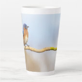 Oostelijke Blauwvogel Latte Mok (Voorkant)