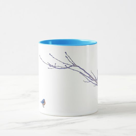 Oostelijke Blauwvogel Mok (Midden)