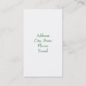 Oostelijke Blauwvogel Visitekaartje (Achterkant)