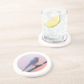 Oostelijke Blauwvogel Zandsteen Onderzetter (Zijkant)