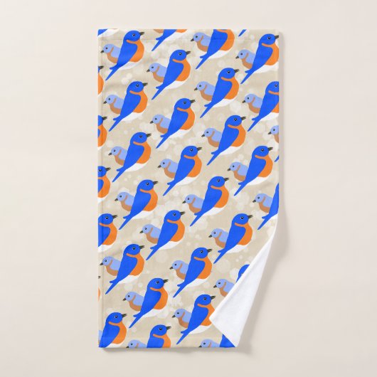 Oostelijke Blauwvogels Bad Handdoek (Handdoek)