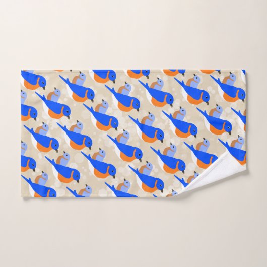 Oostelijke Blauwvogels Bad Handdoek (Handdoek)