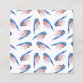 Oostelijke blauwvogels waterverf schattige vogels informatiekaartje (Voorkant)