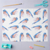 Oostelijke blauwvogels waterverf schattige vogels tissuepapier (Craft)