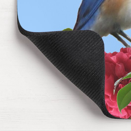 Oostelijke Bluebird Camellia Mousepad Muismat (Hoek)
