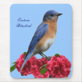 Oostelijke Bluebird Camellia Mousepad Muismat (Voorkant)
