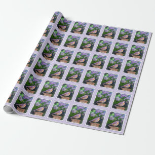 Oostelijke Bluebird in Snow - Originele Foto Cadeaupapier