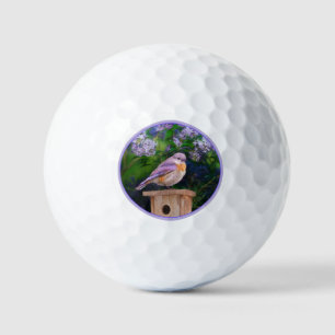 Oostelijke Bluebird in Snow - Originele Foto Golfballen
