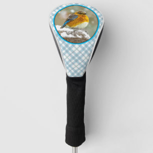 Oostelijke Bluebird in Snow - Originele Foto Golfheadcover