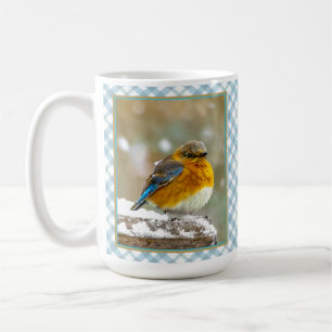 Oostelijke Bluebird in Snow - Originele Foto Koffiemok