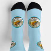 Oostelijke Bluebird in Snow - Originele Foto Sokken (Top)