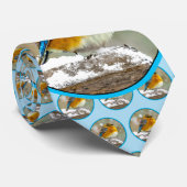 Oostelijke Bluebird in Snow - Originele Foto Stropdas (Opgerold)