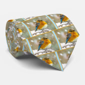 Oostelijke Bluebird in Snow - Originele Foto Stropdas (Opgerold)