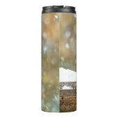 Oostelijke Bluebird in Snow - Originele Foto Thermosbeker (Achterkant)