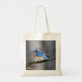 Oostelijke Bluebird op Limb Budget Canvas tas