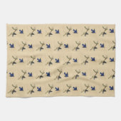 Oostelijke Bluebird van Audubon's Birds of America Theedoek (Horizontaal)