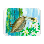 Oostelijke bruine pelikaan Louisiana State Bird Magneet (Horizontaal)