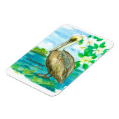 Oostelijke bruine pelikaan Louisiana State Bird Magneet (Linkerzijde)