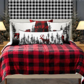 Oostelijke dennenbos geruite hertenboer lichaamskussen