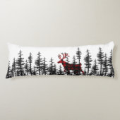 Oostelijke dennenbos geruite hertenboer lichaamskussen (Voorkant)