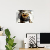 Oostelijke draak - Pogona barbata Poster (Thuiskantoor)