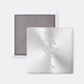 Oostelijke draak, reliëfeffect magneet (Voorkant / Achterkant)