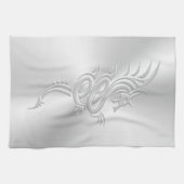 Oostelijke draak, reliëfeffect theedoek (Horizontaal)