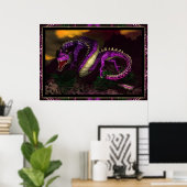 Oostelijke draak van Michelle Wilder Poster (Thuiskantoor)