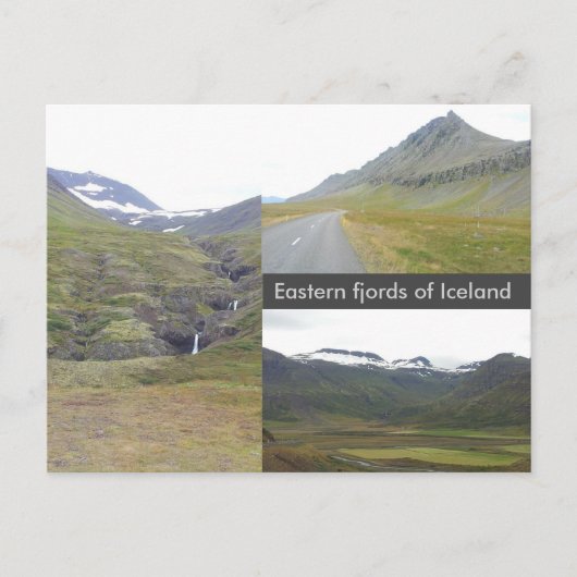 Oostelijke fjords van IJsland Briefkaart (Voorkant)