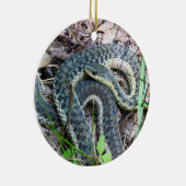 Oostelijke gladde slang bij Cape Cod Keramisch Ornament (Rechts)