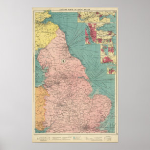 oostelijke havens van de Grote Brit Poster