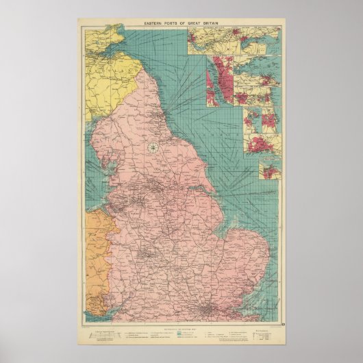 Oostelijke havens van de Grote Brit Poster (Voorkant)