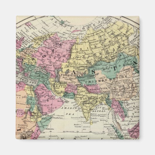 Oostelijke Hemisphere 2 Magneet (Voorkant)