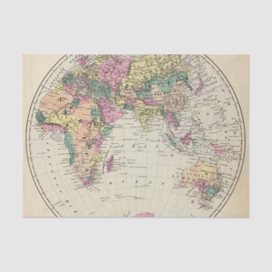 Oostelijke Hemisphere 2 Tissuepapier (Voorkant)