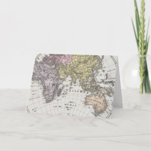 Oostelijke Hemisphere Atlas-kaart Feestdagen Kaart