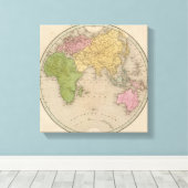 Oostelijke Hemisphere Canvas Afdruk (Insitu (Houten vloer))